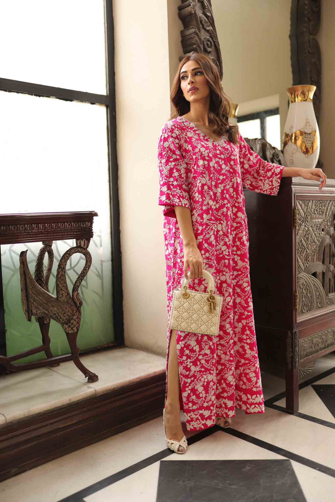 IVY Luxury Pret - Blush Pink Kaftan