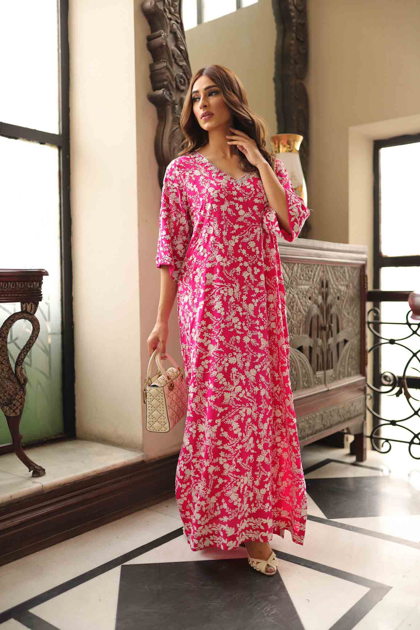 IVY Luxury Pret - Blush Pink Kaftan